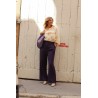 Double crêpe de viscose Purple - Calissone