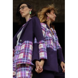 Double crêpe de viscose Purple - Calissone