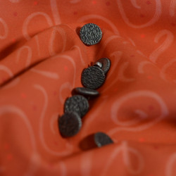Twill de viscose Tchin-tchin - Orange Brulé - Calissone