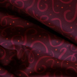 Viscose twill Tchin-tchin - Burgandy - Calissone