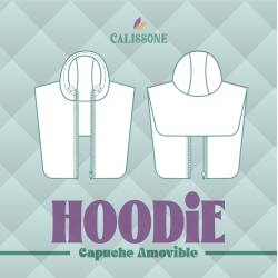 Pocket pattern Removable hood Hoodie - Calissone