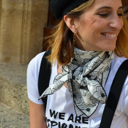 Viscose scarf Plumetis Audrey - Calissone