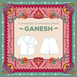 Ganesh shirt & shorts pocket pattern - Holi Summer - Calissone