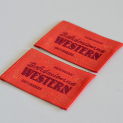 Etiquettes Bohémienne Western (lot de 6 + 1 pin's) - Calissone