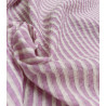 Coton rayures Shiny - Parme - Calissone