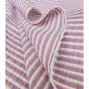 Coton rayures Shiny - Parme - Calissone
