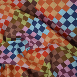 Popeline de Viscose Checker - Sunday - Calissone
