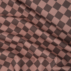Gabardine Checker marron - Tuesday - Calissone