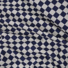 Gabardine Checker bleu marine - Thursday - Calissone