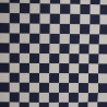 Gabardine Checker bleu marine - Thursday - Calissone