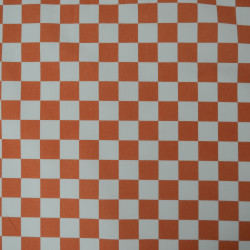 Gabardine Checker terracotta - Friday - Calissone