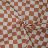 Gabardine Checker terracotta - Friday - Calissone