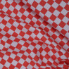 Gabardine Checker rouge et rose - Wednesday - Calissone