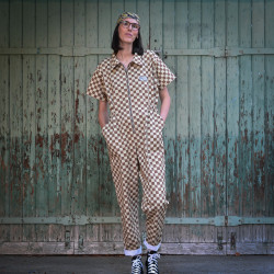 Gabardine Checker kaki - Monday - Calissone