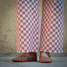 Gabardine Checker terracotta - Friday - Calissone