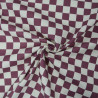 Gabardine Checker prune - Saturday - Calissone