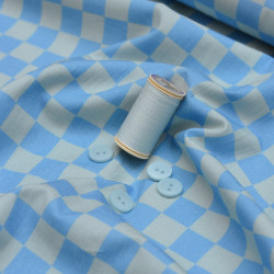 Cotton poplin - Checker summer - Calissone