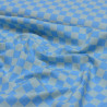 Popeline de coton - Checker summer - Calissone