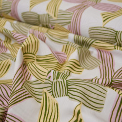 Bowed cotton poplin - Cream Bow - Calissone