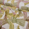 Popeline de coton noeuds - Cream Bow - Calissone