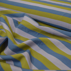 Viscose tissée Icy Stripes - Calissone