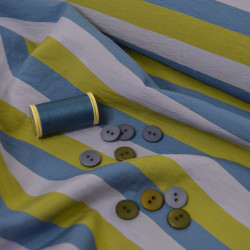 Viscose tissée Icy Stripes - Calissone