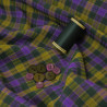Tartan coton viscose Purple Mind - Calissone