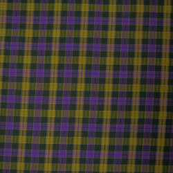 Tartan coton viscose Purple Mind - Calissone
