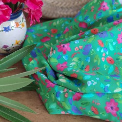 Popeline de Viscose - Summer garden (coupon) - Calissone
