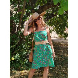 Popeline de Viscose - Summer garden (coupon) - Calissone