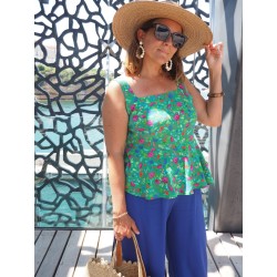 Popeline de Viscose - Summer garden (coupon) - Calissone