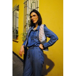 Patron Pochette Gilet patchwork - Sunset - Calissone
