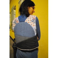 Patron Pochette Gilet patchwork - Sunset - Calissone
